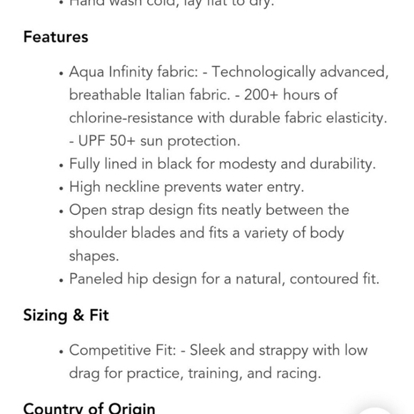 MP Michael Phelps Mid Splice Back Team Swimsuit Size 32/6 - Picture 3 of 9